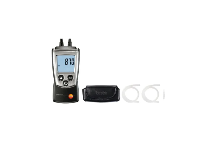 Testo 510 drukmeter set, incl. slangen set, beschermhoes