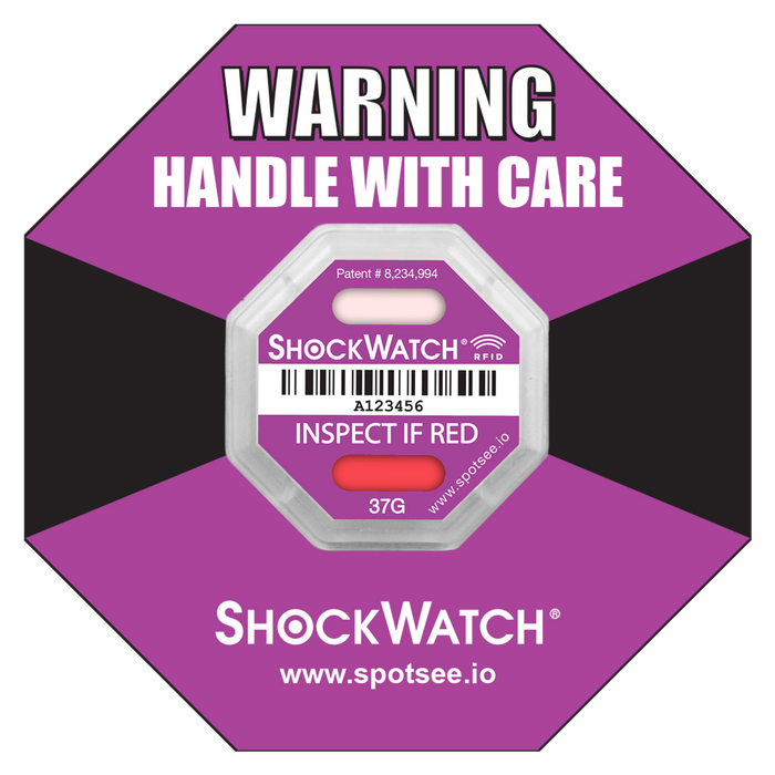 37G ShockWatch2 RFID label, incl. framing label