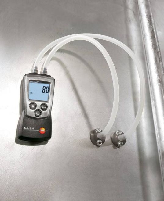Testo 510 drukmeter set, incl. slangen set, beschermhoes