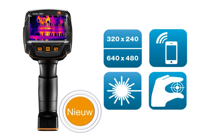 Testo 883-2 - Warmtebeeldcamera (320 x 240 pixels)