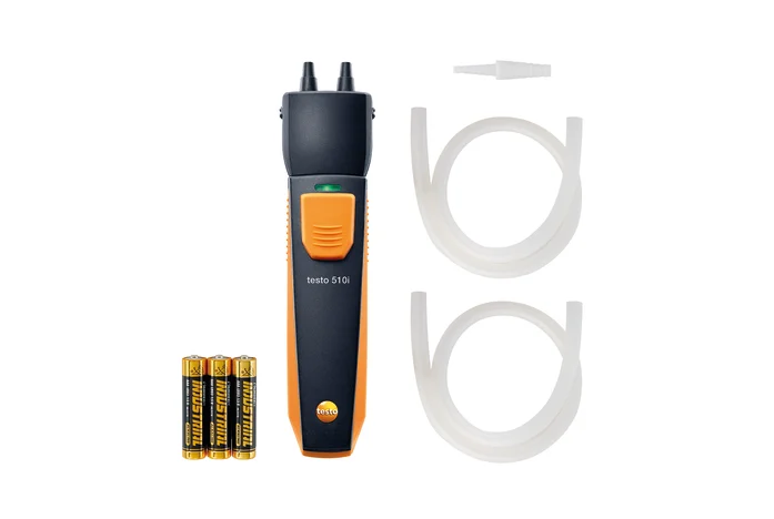 Testo 510 i - Bluetooth drukverschilmeter werkend op Smartphone