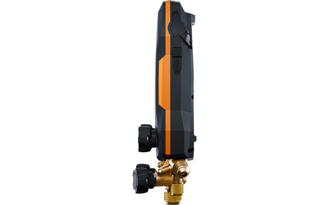 Smart vacuüm-set testo 558s - Slimme digitale manifold met draadloze temperatuur- en vacuümsondes en set van 4 vulslangen