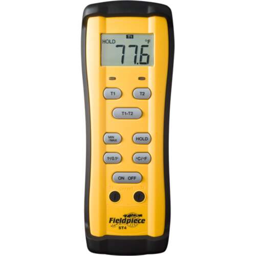 Fieldpiece ST4 thermometer dubbel uitleesbaar, 2 voelers type K