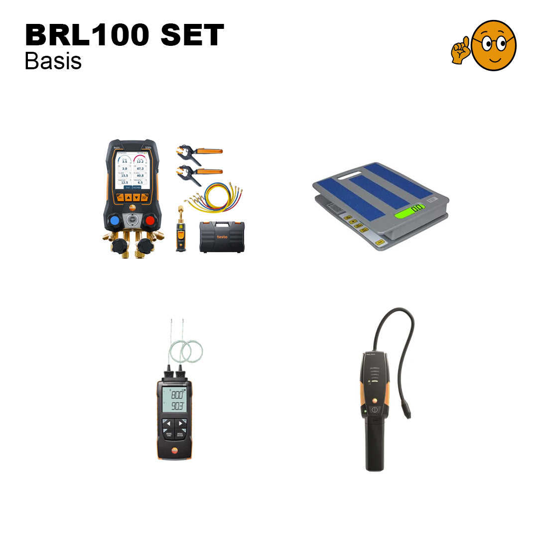 Testo Basis BRL100 Set kopen – Direct uit voorraad leverbaar - De complete Testo BRL100 Basis Set voor koeltechniek professionals