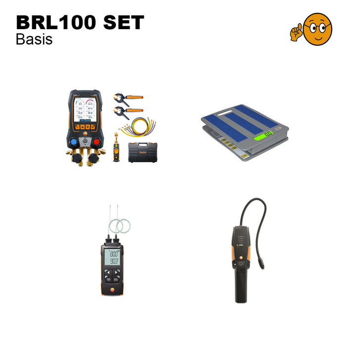 Testo Basis BRL100 Set kopen – Direct uit voorraad leverbaar - De complete Testo BRL100 Basis Set voor koeltechniek professionals