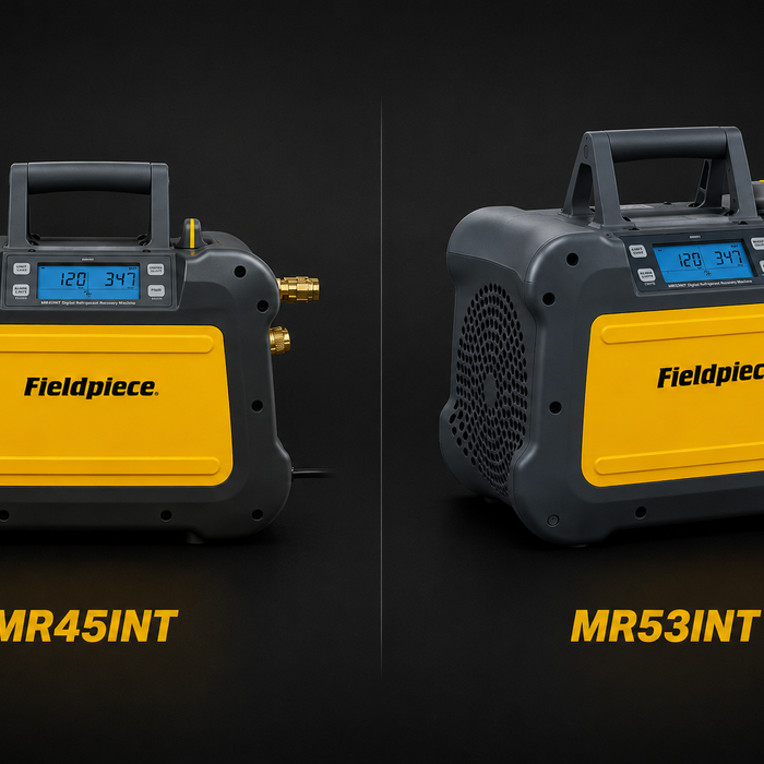 Fieldpiece MR45INT vs MR53INT: Welke afpompunit past bij jouw koeltechnisch werk?