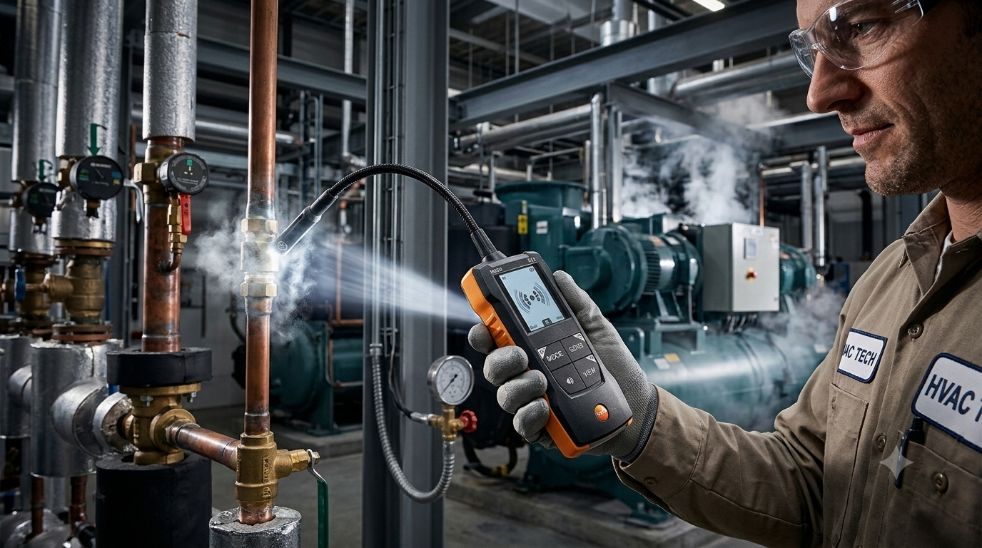 Testo 514 Koudemiddellekzoeker met Flexibele Sonde – De Professionele Keuze voor HVAC Installateurs