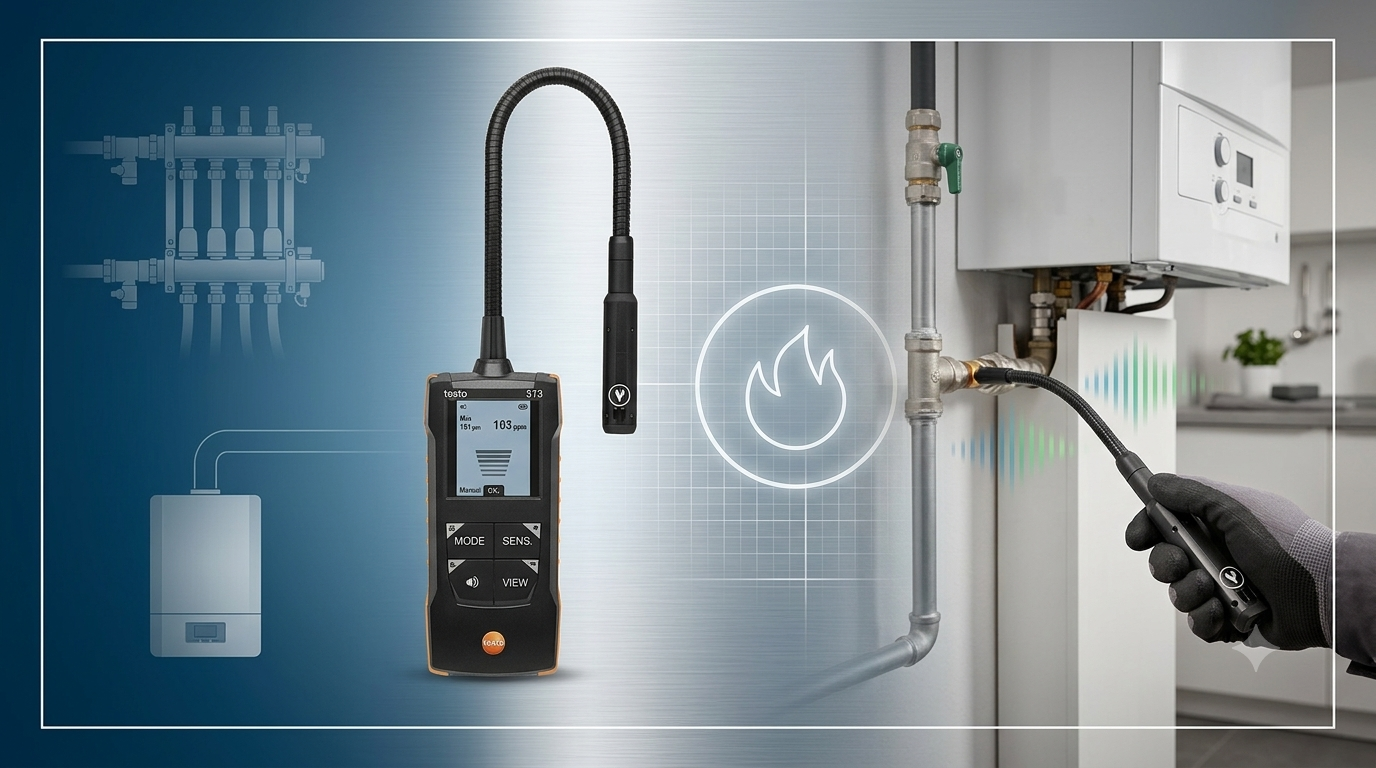 Testo 513 Gaslekdetector | Betrouwbare Detectie van Gaslekken in Iedere Installatie