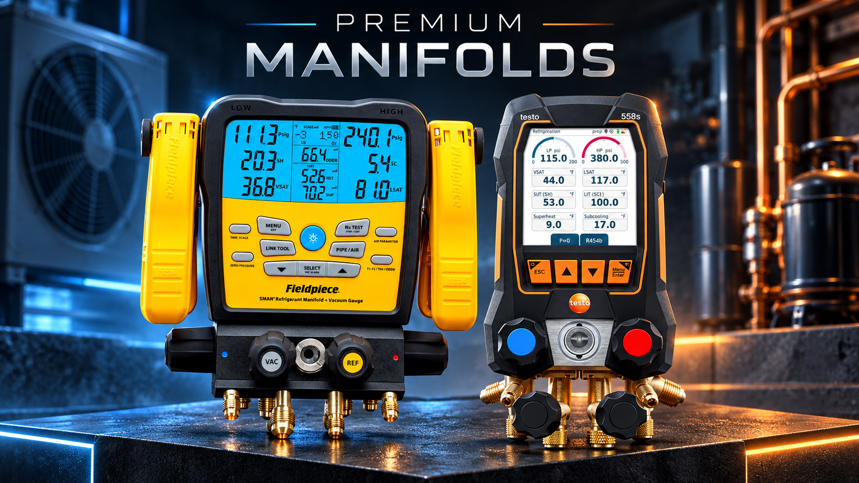 Digitale manifold kopen? HVAC, airco en koeltechniek | Testo & Fieldpiece | Installatiegilde.nl