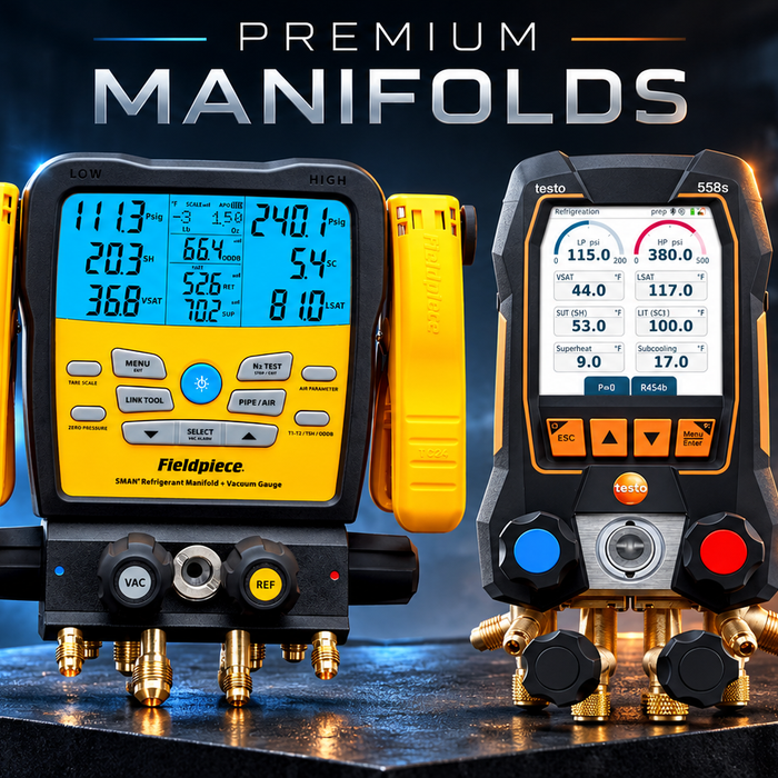 Digitale manifold kopen? HVAC, airco en koeltechniek | Testo & Fieldpiece | Installatiegilde.nl
