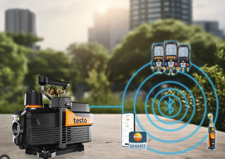 Testo 565i vacuumpump kopen – de slimme vacuümpomp voor koeltechniek, warmtepompen en HVAC-installaties