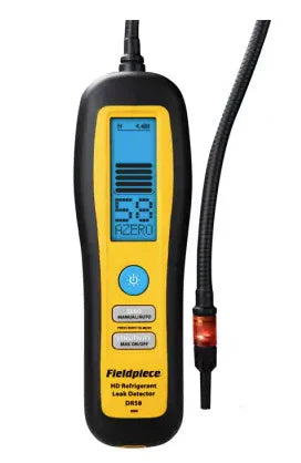 Fieldpiece lekzoeker met verwarmde diode DR58 voor HVAC en BRL100 installeteurs