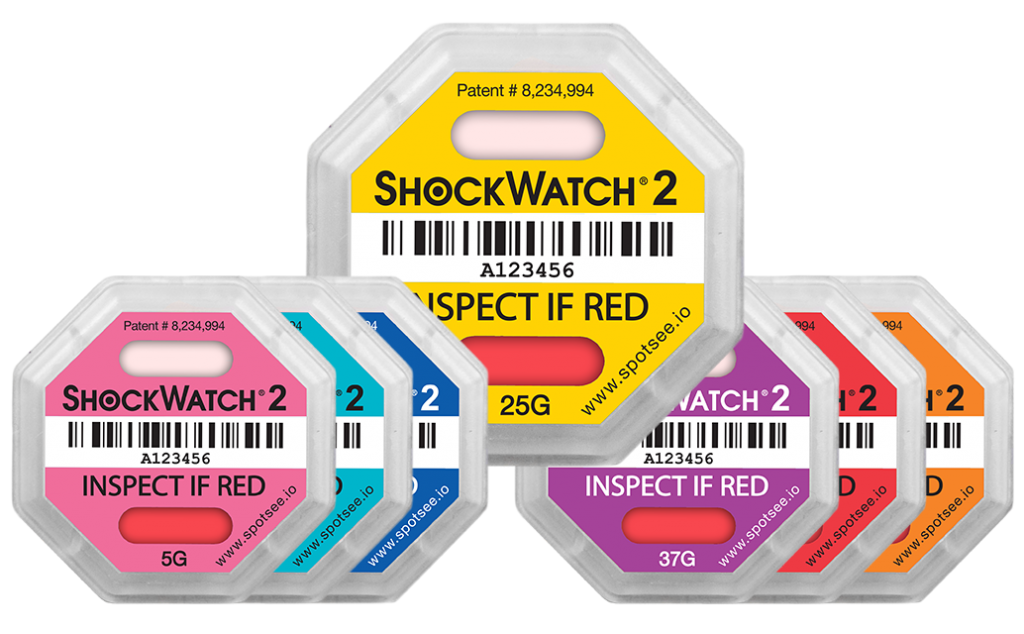 37G ShockWatch2 RFID label, incl. framing label