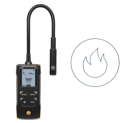 PRE-ORDER Testo 513 - Gaslekdetector met flexibele sonde