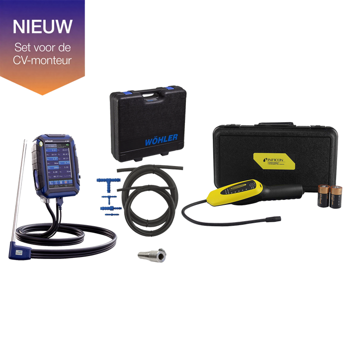 Wöhler A450 ECO SET + Inficon Gas-Mate - Slimme set voor de CV-monteur
