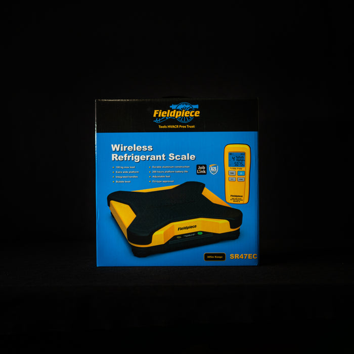 Fieldpiece SR47EC – Nauwkeurige Koudemiddelweegschaal tot 100 kg (NMI-gecertificeerd)