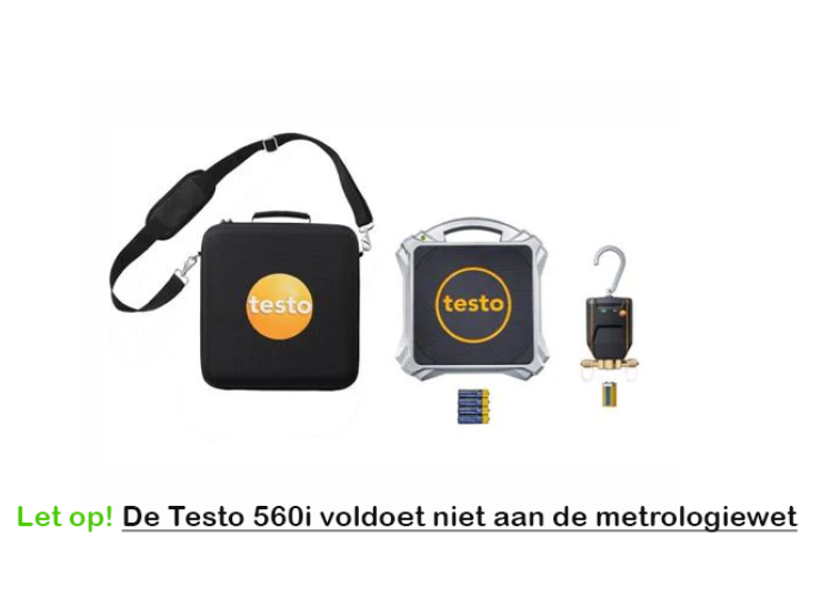Testo 560i set - Digitale koudemiddelweegschaal + BT ventiel